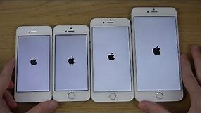 iPhone 6 Plus vs. iPhone 6 vs. iPhone 5S vs. iPhone 5 - Which Is Faster? (4K)