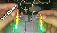 Audio Level / Volume Unit (VU) Meter Circuit using KA2281 / CD2281