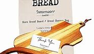 US Designed - Hand Crafted Wooden Bread Bow Knife - Acacia Wood Cutting Board - Bread Saw - Sourdough Bread Knife for Homemade Bread with Linen Storage Bag- Bread Knife Wooden Bread Cutting Board