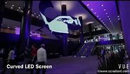 Curved LED screen installation
