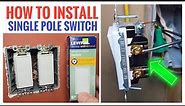 How To Install Light Switch Leviton Single Pole 5601