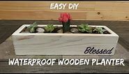 DIY Waterproof Wood Planter