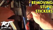 How To Remove Stickers From A Bike Frame