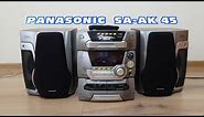 Panasonic SA-AK45 , 5 CD stereo system oldies but goldies ,160W (musical) ,tuner, auto reverse Deck