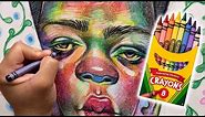 Making ART with only CRAYONS?!
