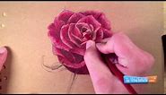 How to Draw a Rose with Colored Pencils