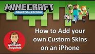 Add Custom skins to Minecraft: Education Edition on an iPhone