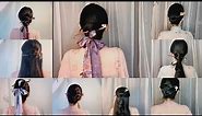 Chinese traditional hairstyle tutorial, hairpins and hair bands can create a classical temperament！