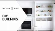 How to Build a Custom Built-in Shelving Unit | House One
