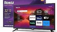 Roku 32" Select Series 720p HD Smart RokuTV with Voice Remote, Bright Picture, Customizable Home Screen, and Free TV