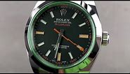 Rolex Oyster Perpetual Milgauss Green Crystal 116400GV Rolex Watch Review