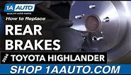 How to Replace Rear Brakes 04-07 Toyota Highlander