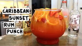 Caribbean Sunset Rum Punch