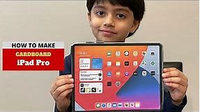 DIY - How to make a realistic Cardboard Apple iPad Pro 11"