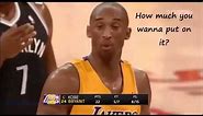 Kobe bryant bets gerald wallace 500k during a game! (MUST WATCH)