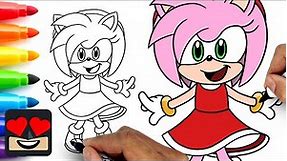 How To Draw Amy Rose | Sonic the Hedgehog