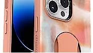 OtterBox iPhone 14 Pro Max OtterGrip Symmetry Series Case - PEACHES (Orange), Built-in Grip, Sleek Case, Snaps to MagSafe, Raised Edges Protect Camera & Screen