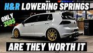 H&R Lowering Springs for your VW MK7 GOLF GTI /MK7 Golf R / REVIEW