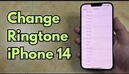 How to Change Ringtone on iPhone 14