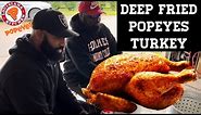 THE FIRST DEEP FRIED Popeyes Turkey on YouTube‼️🕺 | Full (Family) Review 🤞🏽
