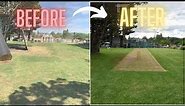 Awesome Backyard Cricket Pitch Transformation in 4 MINUTES!