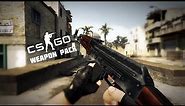 Counter-Strike Source: CS:GO Weapon Pack Mod Showcase