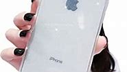 Anynve iPhone X/XS Case, Clear Glitter Bling Sparkle Case [ Anti-Shock Matte Edge Bumper Design] Cute Slim Soft Silicone Gel Case Compatible for Apple iPhone X/Xs 5.8''-Clear