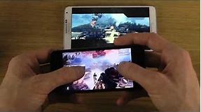 Samsung Galaxy Note 3 vs iPhone 5S iOS 7 Gaming Performance Comparison Review
