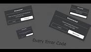 Every single error code on roblox explained.