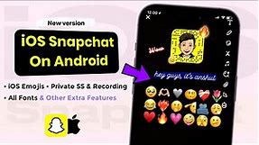 How to get iOS Snapchat on Android *New Update* 2023 | iPhone Snapchat For Android 🚀