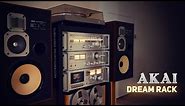 Akai Vintage Stereo Components Dream Rack Tower