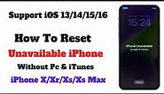 How To Reset Unavailable iPhone - Reset Disable iPhone - Remove Apple iD - Unlock Unavailable iPhone