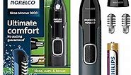 Philips Norelco Nose Trimmer 3000, for Nose, Ears and Eyebrows, Black, NT3600/42
