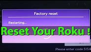 How To Factory Reset/Reboot Roku Streaming Media Player||Troubleshooting Roku