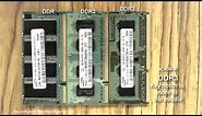 Difference between DDR, DDR2, DDR3 laptop RAM