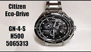 Citizen Eco-Drive Black Dial Bezel Sport Watch - GN-4-S H500 5065313