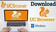 UC Browser Download PC | How To Download And Install UC Browser For PC