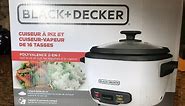 Black and Decker 16 Cup Rice Cooker Oatmeal Review