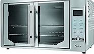 Oster Convection Oven, 8-in-1 Countertop Toaster Oven, XL Fits 2 16" Pizzas, Stainless Steel French Door