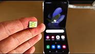 How To Insert SIM Card in Samsung Galaxy Z Flip 4 [Dual SIM]