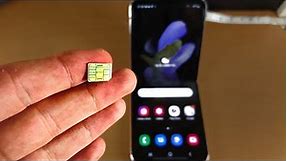How To Insert SIM Card in Samsung Galaxy Z Flip 4 [Dual SIM]
