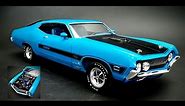1970 Ford Torino Cobra Jet 429 1/25 Scale Model Kit Build How To Assemble Paint Decal Interior