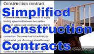 Construction contracts explained