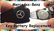 HOW TO Mercedes Benz KeyFob Battery Replacement. Smart key keyless BRC c230 sl500 e320 ml320 DIY Fix