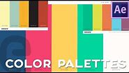 Color Scheme Generator - find and import color palettes | After Effects Tutorial