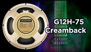Celestion G12H-75 Creamback clean, crunch and high gain demonstration