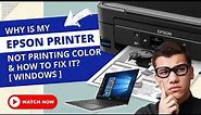 Why is My Epson Printer Not Printing Color & How to Fix It? (WINDOWS)