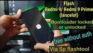Flash Redmi 9/Redmi 9 prime (lancelot) Via Sp flashtool