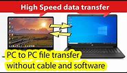 How to transfer files from PC to PC using WiFi Windows 10 /7 /8