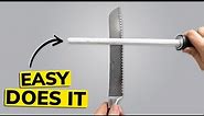 How to Sharpen a Bread Knife | Serrated Knife